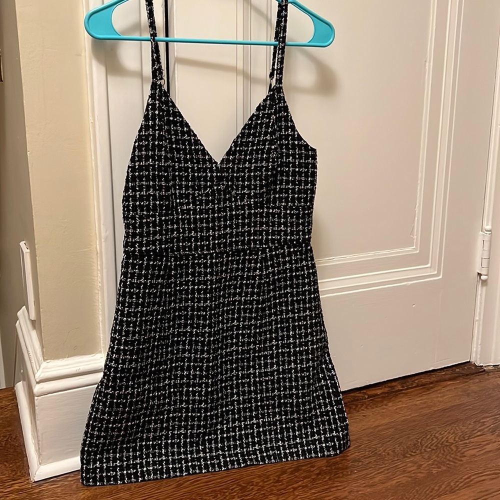 NWT Abercrombie Tweed B+W dress